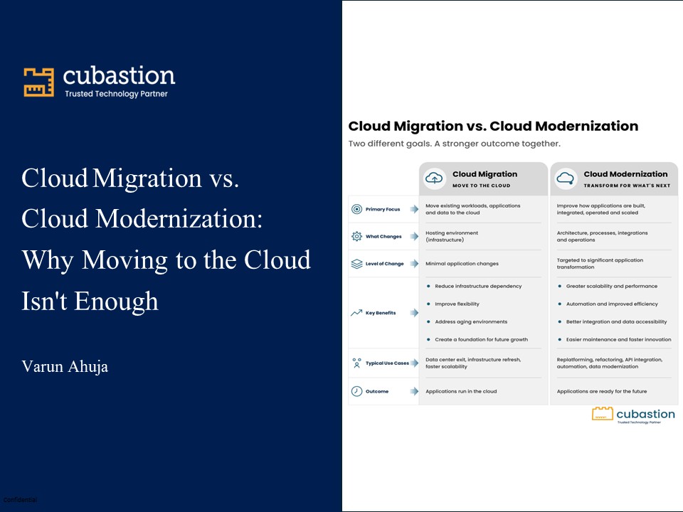 Cloud Migration vs. Cloud Modernization: Why Moving to the Cloud Isn't Enough