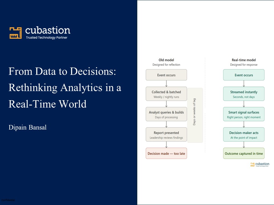 From Data to Decisions: Rethinking Analytics in a Real-Time World