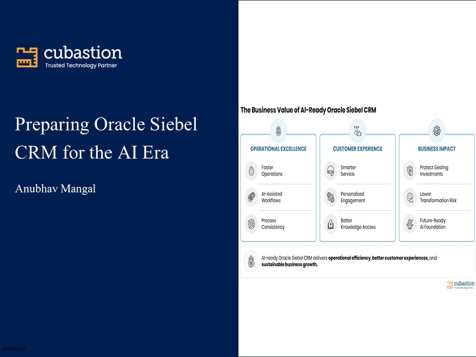 Preparing Oracle Siebel CRM for the AI Era